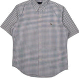Ralph Lauren Checked Short Sleeve Shirt - Medium Multicoloured Cotton