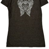 Harley Davidson Graphic T-Shirt - Small Gray Cotton Blend
