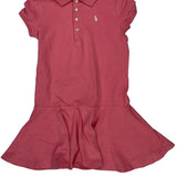 Age 6 Polo By Ralph Lauren Dress - XS Pink Cotton