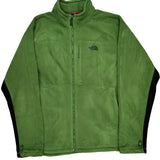 The North Face Fleece Jacket - 2XL Green Polyester
