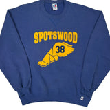 Spotswood 38 Russell Athletic College Sweatshirt - XL Blue Cotton