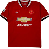 Manchester United 2014/15 Nike Football Shirt - Large Red Polyester