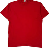 Blank Fruit Of The Loom Single Stitch T-Shirt - XL Red Cotton