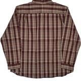 Carhartt Checked Shirt - 2XL Burgundy Cotton