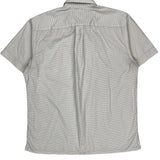 Tommy Hilfiger Polka Dot Short Sleeve Shirt - Large White Cotton