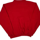 Wisconsin Badgers Logo Athletics College Sweatshirt - Large Red Cotton