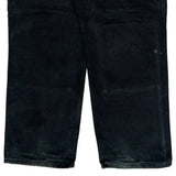 Carhartt Double Knee Carpenter Pants - 32W 28L Black Cotton