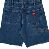 Dickies Denim Shorts - 32W 10L Blue Cotton