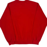 90S Blank Gildan Sweatshirt - Medium Red Cotton Blend