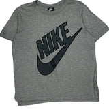 Nike T-Shirt - Large Gray Cotton