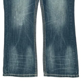 Rock & Roll Cowboy Boot Cut Jeans - 38W 31L Blue Cotton Blend