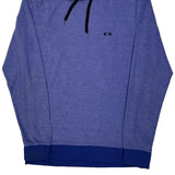 Oakley Hoodie - Large Blue Cotton Blend
