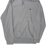 Lacoste 1/4 Zip - XL Grey Cotton