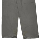 Carhartt Double Knee Carpenter Pants - 34W 32L Gray Cotton