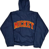 Mickey Mouse Disney Graphic Windbreaker - XL Blue Nylon