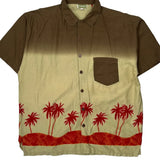 Overstreet Hawaiian Shirt - Large Beige Cotton