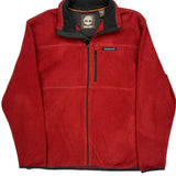 Timberland Fleece Jacket - Medium Red Polyester