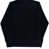 Carhartt Henley Long Sleeve T-Shirt - Medium Black Cotton