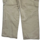 Carhartt Double Knee Carpenter Trousers - 38W 30L Beige Cotton