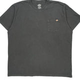 Dickies T-Shirt - 2XL Gray Cotton