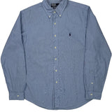 Polo By Ralph Lauren Striped Shirt - XL Blue Cotton