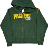 Packers Reebok Nfl Hoodie - Large Yellow Polyester