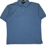 Tommy Hilfiger Polo Shirt - Large Blue Cotton