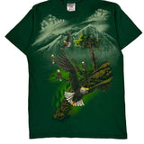 Oneita Single Stitch T-Shirt - Medium Green Cotton