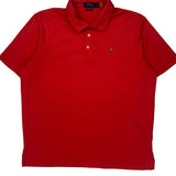 Polo By Ralph Lauren Polo Shirt - Large Red Cotton