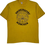 Universität München Tjays Single Stitch T-Shirt - Large Yellow Cotton