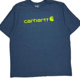 Carhartt T-Shirt - 2XL Blue Cotton