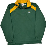 Green Bay Packers Nfl 1/4 Zip - Large Yellow Polyester