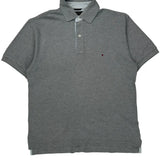 Tommy Hilfiger Polo Shirt - Small Gray Cotton