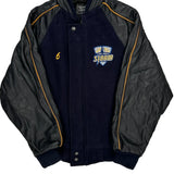 Port Credit Storm V Line Varsity Jacket - XL Black Leather