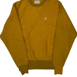 Reverse Weave Champion Sweatshirt - Small Yellow Cotton