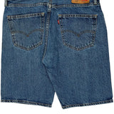 Levis Denim Shorts - 34W 10L Blue Denim