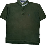 Tommy Hilfiger Polo Shirt - XL Green Cotton