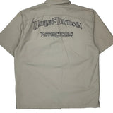 Motorcycles Harley Davidson Short Sleeve Shirt - Large Beige Cotton