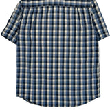 Carhartt Checked Short Sleeve Shirt - Medium Blue Cotton