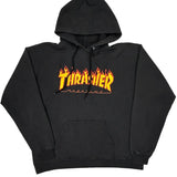 Thrasher Graphic Hoodie - Medium Black Cotton