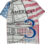 America'S Cup 1992 Hanes Graphic Aop T-Shirt - Large Multicoloured Cotton