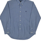 Ralph Lauren Checked Shirt - Large Blue Cotton