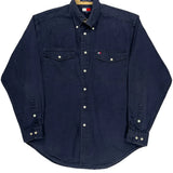 Tommy Hilfiger Shirt - Medium Navy Cotton