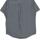 Tommy Hilfiger Checked Short Sleeve Shirt - Large Blue Cotton
