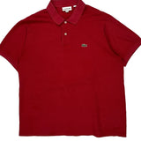 Lacoste Polo Shirt - 2XL Red Cotton