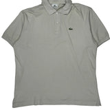 Lacoste Polo Shirt - XL Beige Cotton