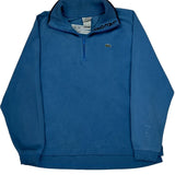 Lacoste 1/4 Zip - Large Blue Cotton