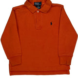 Age 3 Polo By Ralph Lauren Polo Shirt - 2XS Orange Cotton