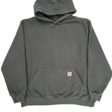 Carhartt Hoodie - 2XL Gray Cotton