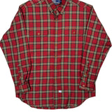 Polo By Ralph Lauren Checked Flannel Shirt - Medium Red Cotton